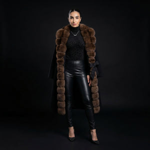Velour FOX Fur | LONGTAIL – clasp and crystal detail | LoveYours Collection
