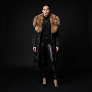 Velour FOX Fur | Black & Tail – gift box presentation | LoveYours Collection
