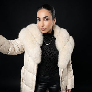 Velour FOX Fur | Cream – gift box presentation | LoveYours Collection