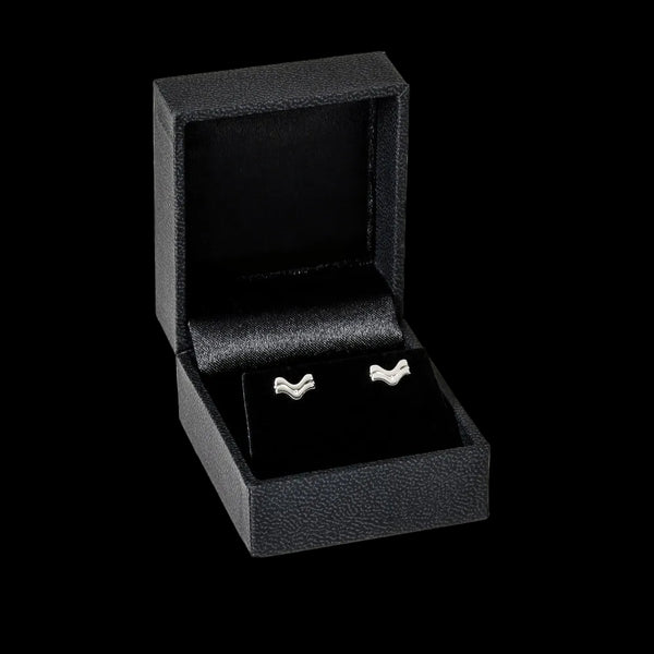 Aquarius zodiac earrings sterling silver 925 Swarovski crystals – gift box presentation | LoveYours Collection
