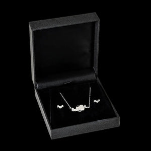 Aquarius jewellery gift box set sterling silver 925 necklace and earrings | LoveYours Collection