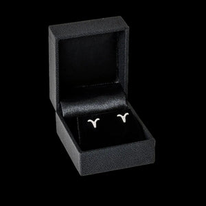 Aries zodiac earrings sterling silver 925 Swarovski crystals – gift box presentation | LoveYours Collection