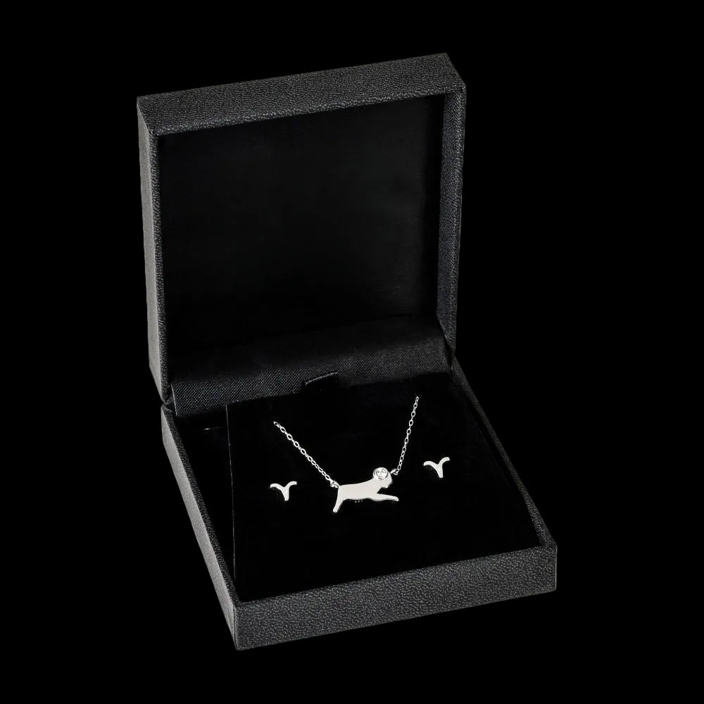 Aries jewellery gift box set sterling silver 925 necklace and earrings | LoveYours Collection