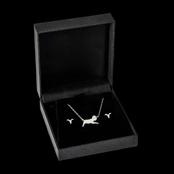 Aries jewellery gift box set sterling silver 925 necklace and earrings | LoveYours Collection