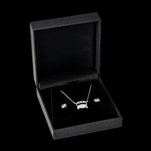 Cancer jewellery gift box set sterling silver 925 necklace and earrings | LoveYours Collection