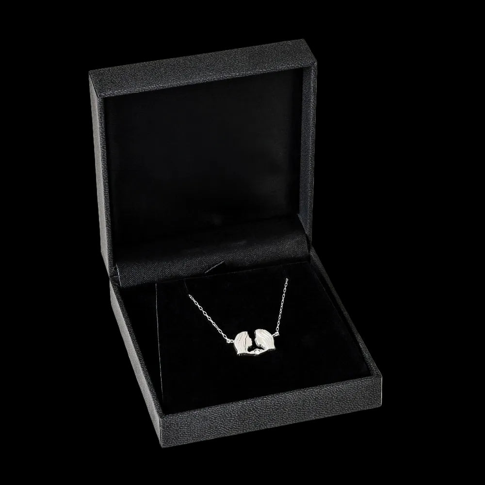 Gemini constellation necklace sterling silver 925 Swarovski crystals | LoveYours Collection