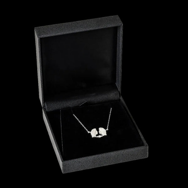 Gemini constellation necklace sterling silver 925 Swarovski crystals – detail view | LoveYours Collection