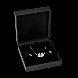 Gemini jewellery gift box set sterling silver 925 necklace and earrings | LoveYours Collection