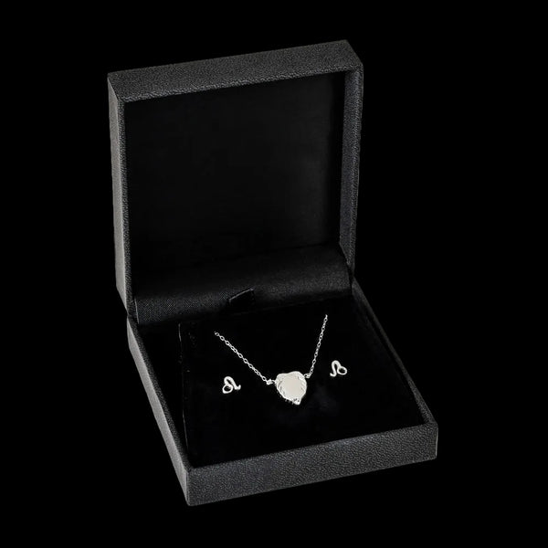 Leo jewellery gift box set sterling silver 925 necklace and earrings | LoveYours Collection