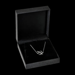 Sagittarius constellation necklace sterling silver 925 Swarovski crystals – detail view | LoveYours Collection