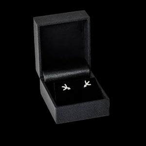 Sagittarius zodiac earrings sterling silver 925 Swarovski crystals – gift box presentation | LoveYours Collection
