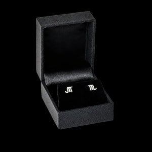 Scorpio zodiac earrings sterling silver 925 Swarovski crystals – gift box presentation | LoveYours Collection