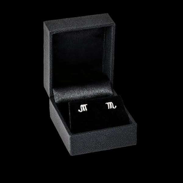 Scorpio zodiac earrings sterling silver 925 Swarovski crystals – gift box presentation | LoveYours Collection