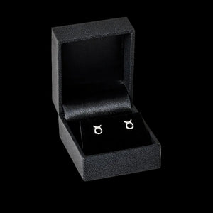 Taurus zodiac earrings sterling silver 925 Swarovski crystals – gift box presentation | LoveYours Collection
