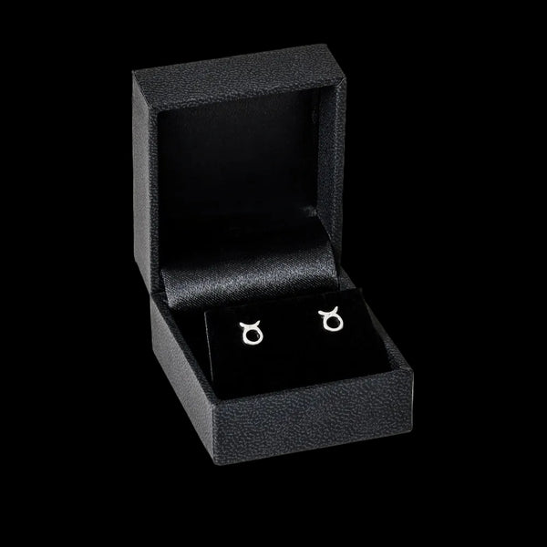 Taurus zodiac earrings sterling silver 925 Swarovski crystals – gift box presentation | LoveYours Collection