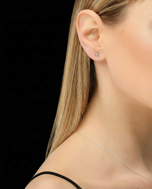 Sagittarius jewellery gift box set sterling silver 925 necklace and earrings – clasp and crystal detail | LoveYours Collection